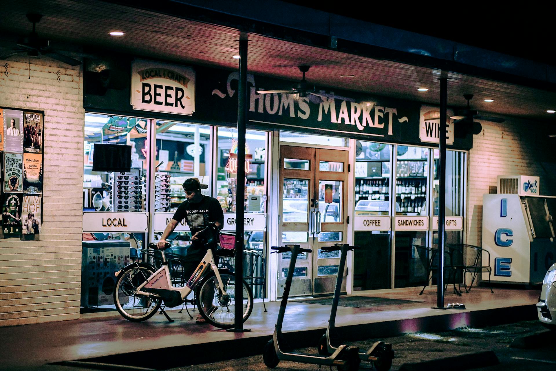 Thom's Market at Night